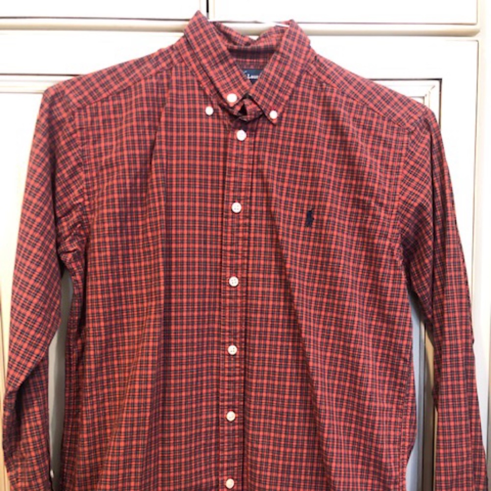 Boys Ralph Lauren Plaid Oxford
